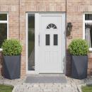 Pflanzkübel 2 pcs Anthrazit 50 x 50 x 75 cm Stahl