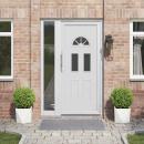 Pflanzkübel 2 pcs Weiß 30 x 30 x 30 cm Stahl