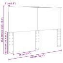 Kopfteil mit Kopfteil Artisan-Eiche 140 cm Holzwerkstoff