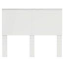 Kopfteil mit Kopfteil Glänzend Weiß 120 cm Holzwerkstoff