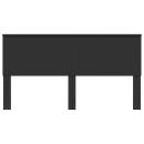 Kopfteil mit Kopfteil Schwarz Eichen-Optik 180 cm Holzwerkstoff
