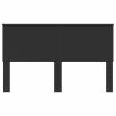 Kopfteil mit Kopfteil Schwarz Eichen-Optik 160 cm Holzwerkstoff