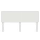 Kopfteil mit Kopfteil Glänzend Weiß 180 cm Holzwerkstoff