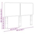 Kopfteil mit Kopfteil Schwarz Eichen-Optik 160 cm Holzwerkstoff