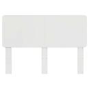 Kopfteil mit Kopfteil Glänzend Weiß 160 cm Holzwerkstoff