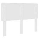 Kopfteil mit Kopfteil Glänzend Weiß 150 cm Holzwerkstoff