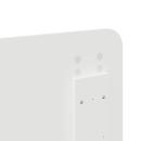 Kopfteil mit Kopfteil Glänzend Weiß 140 cm Holzwerkstoff