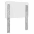 Kopfteil mit Kopfteil Beton Grau 80 cm Holzwerkstoff