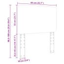 Kopfteil mit Kopfteil Graues Sonoma 80 cm Holzwerkstoff