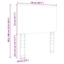 Kopfteil mit Kopfteil Beton Grau 75 cm Holzwerkstoff