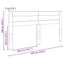 Kopfteil mit Kopfteil Sonoma-Eiche 200 cm Holzwerkstoff