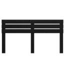 Kopfteil mit Kopfteil Schwarz Eichen-Optik 200 cm Holzwerkstoff