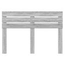 Kopfteil mit Kopfteil Graues Sonoma 150 cm Holzwerkstoff