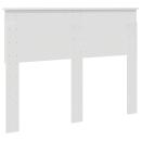 Kopfteil mit Kopfteil Glänzend Weiß 120 cm Holzwerkstoff