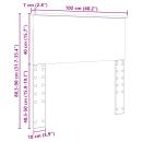 Kopfteil mit Kopfteil Graues Sonoma 100 cm Holzwerkstoff