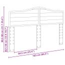 Kopfteil mit Kopfteil Beton Grau 160 cm Holzwerkstoff