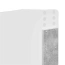 Kopfteil mit Kopfteil Beton Grau 140 cm Holzwerkstoff