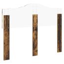 Kopfteil mit Kopfteil Geräucherte Eiche 120 cm Holzwerkstoff