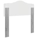 Kopfteil mit Kopfteil Graues Sonoma 100 cm Holzwerkstoff