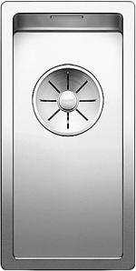 ARDEBO.de Blanco Claron 180-U Edelstahlspüle ohne Ablauffernbedienung, Edelstahl Seidenglanz (521565)