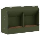 Kaninchenfütterer Olive Grün 64,5 x 25,5 x 45,5 cm