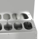 Hühnerfütterer Silber 30 x 30 x 39 cm Verzinkter Stahl