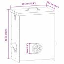 Hühnerfütterer Silber 32,5 x 20,5 x 43 cm Verzinkter Stahl