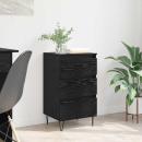 ARDEBO.de - Sideboard mit Schubladen Schwarz Eichen-Optik 40 x 35 x 70 cm