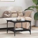 ARDEBO.de - Couchtisch Schwarz Eichen-Optik 55 x 55 x 40 cm Holzwerkstoff