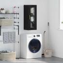 ARDEBO.de - Wandschrank Schwarz Eichen-Optik 34,5 x 34 x 90 cm