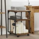 ARDEBO.de - Druckerständer Altholz 43 x 48 x 64 cm Holzwerkstoff