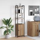 ARDEBO.de - Bücherregal Artisan-Eiche 40 x 24 x 161 cm Holzwerkstoff