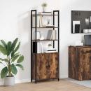 ARDEBO.de - Bücherregal Geräucherte Eiche 60 x 24 x 161 cm Holzwerkstoff