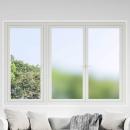 ARDEBO.de - Statisches Fensterfolie Frostiges Grau 60 x 500 cm PVC