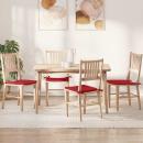 ARDEBO.de - Sitzkissen 4 pcs Rot 40 x 40 x 3 cm Stoff