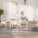 ARDEBO.de - Sitzkissen 4 pcs Creme 40 x 40 x 3 cm Mikrofaserstoff