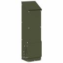 Hühnerfütterer Olive Grün 13 x 12 x 51 cm Kaltgewalzter Stahl