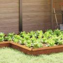 ARDEBO.de - Schneckenzaun Rostig 13,5 x 13,5 x 25 cm Wetterfeststahl