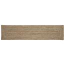 ARDEBO.de - Teppich Geflecht Natur und Schwarz 60 x 300 cm Jute