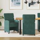 ARDEBO.de - Esszimmerstühle 2 pcs Dunkelgrün 58 x 65 x 98 cm Samt