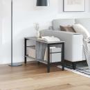 ARDEBO.de - Bücherregal Graues Sonoma 82 x 32 x 47 cm Holzwerkstoff