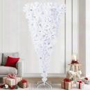 ARDEBO.de - Künstlicher Weihnachtsbaum Weiß 240 cm PVC und Stahl