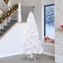ARDEBO.de - Künstlicher Weihnachtsbaum Weiß 240 cm PVC und Stahl