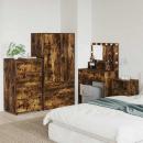 ARDEBO.de - Stauraumschränke 2 pcs Geräucherte Eiche 60 x 48 x 105 cm