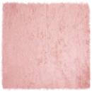 ARDEBO.de - Kunstfell Schaffellteppich Rosa 200 x 200 cm Polyester