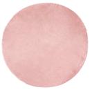 ARDEBO.de - Kunstfell Schaffellteppich Rosa 80 x 80 cm Polyester