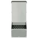 Kaninchenfütterer Silber 12,5 x 26 x 28,5 cm Verzinkter Stahl