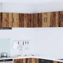 ARDEBO.de - Küchenwandschrank mit Tür Altholz 57 x 57 x 40 cm Holzwerkstoff