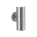 ARDEBO.de Paulmann Außenwandleuchte Flame IP44 60mm max. 2x10W 230V, Edelstahl gebürstet (94331)