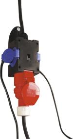 ARDEBO.de - Verteilerwürfel mit 1 CEE-Dose 16A, 5-pol, M25 Verschraubung